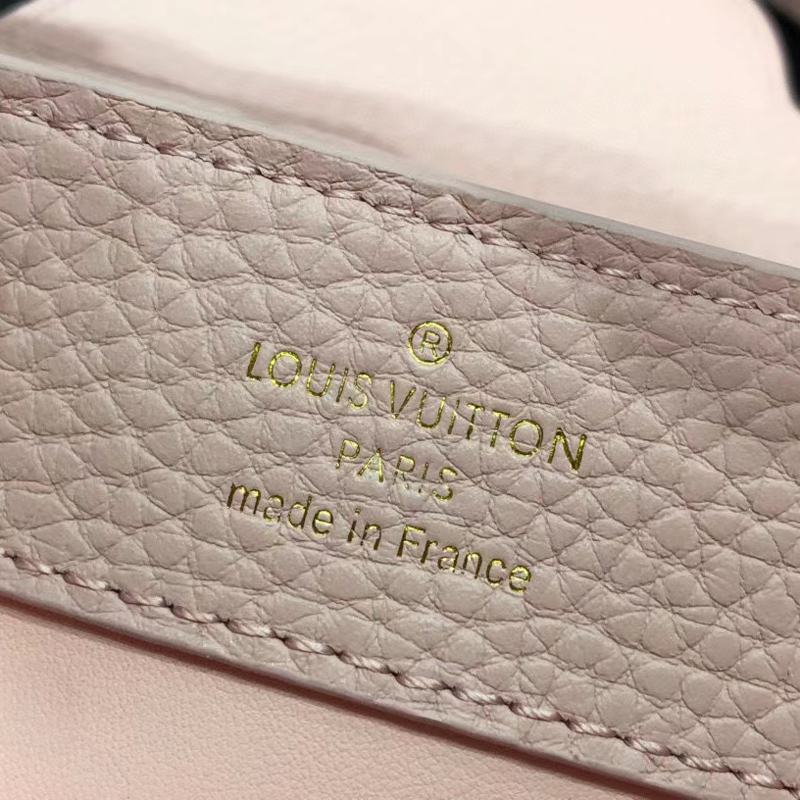 Louis Vuitton CAPUCINES BB Taurillon Leather Bag M58694 Bubble Gum Pink